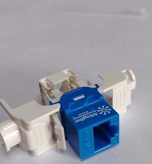 Jack RJ45 UTP categoría 6A, conector en escalera, 90 grados, sin herramientas