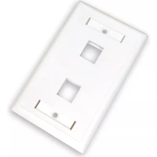 NEXANS FACEPLATE 2  PUERTOS COLOR BLANCO